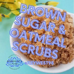 Brown Sugar & Oatmeal Scrubs by Blended by K ~ 4 oz